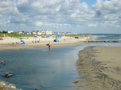 Looking northeast from Wildwood at a tidal pond photo