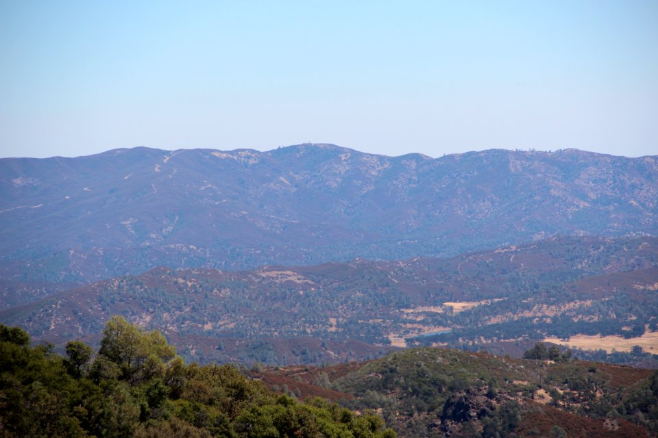 Looking towards Mt Stakes from Mt Hamilton, Aug 2019