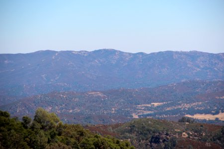 Looking towards Mt Stakes from Mt Hamilton, Aug 2019