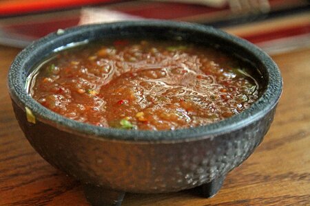 Food salsa hand