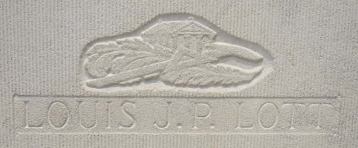 Louis J. P. Lott's inscription, c. 1930, Dayton Art Institute
