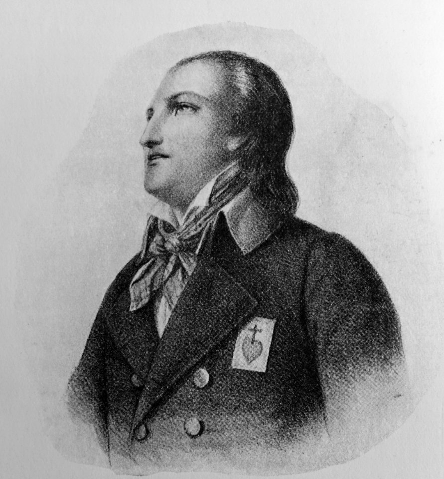 Louis Marie de Lescure - from an engraving in the Bibliotheque Nationale - DSC02614