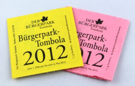 Lose Bürgerparktombola 2012