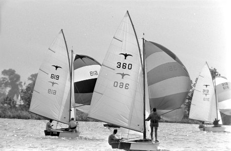 Loosdrecht Hollandweek. Buitenboord hangen bij de Stern, Bestanddeelnr 921-5398
