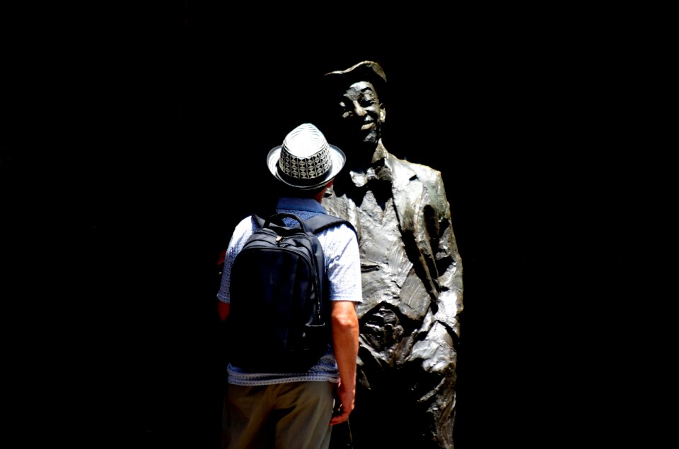 Man statue black fashion photo