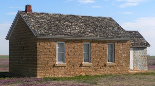 Lone Star School (Rush Co KS) from SW 1