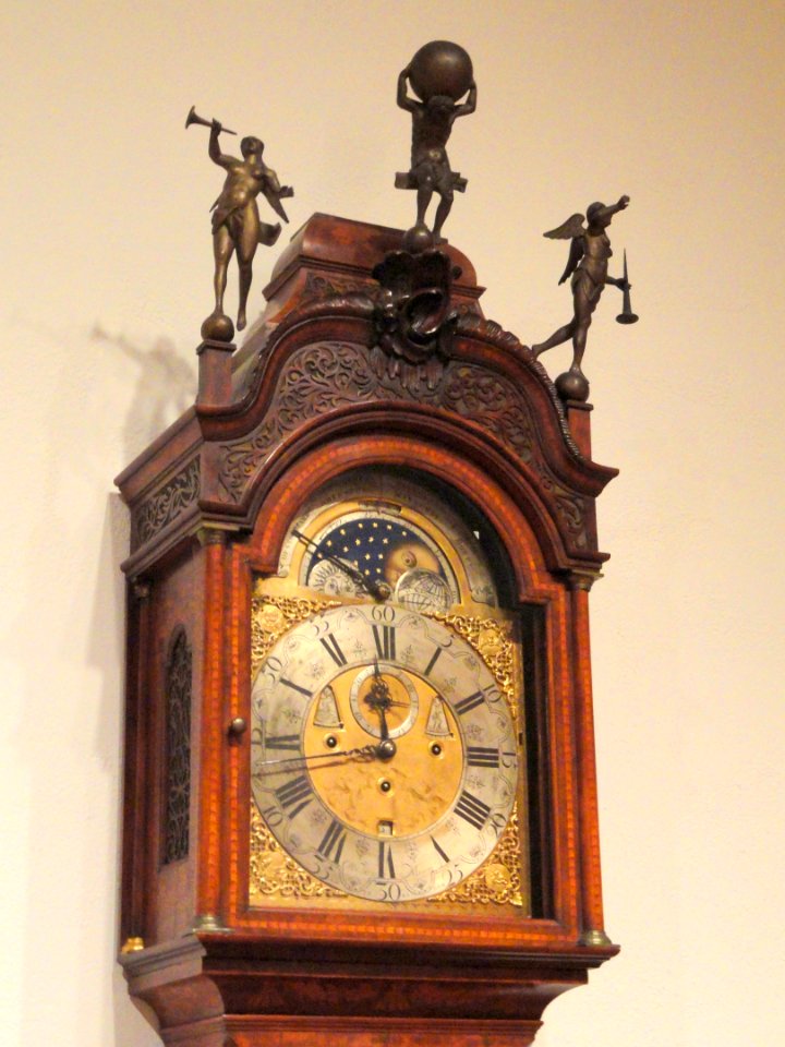 Long Case Musical Clock by Otto van Meurs, c. 1750-1775, detail - Fogg Art Museum - DSC02348