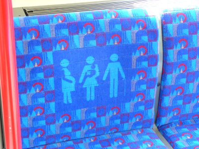 London Underground Special Needs Seating Pictogram photo