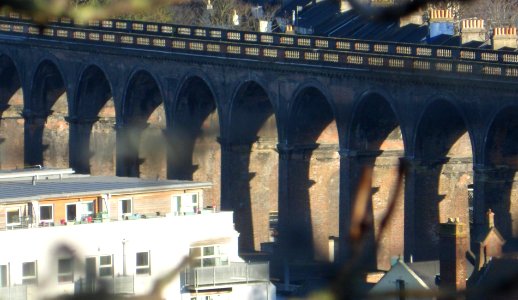 London Road Railway Viaduct seen from Stanford Road, Prestonville, Brighton (December 2013) (2)