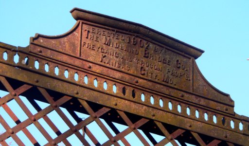 Long Shoals bridge S end plaque 1