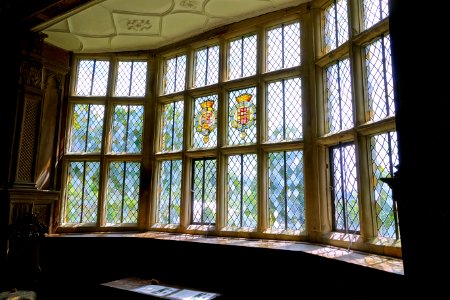 Long Gallery windows, Haddon Hall - Bakewell, Derbyshire, England - DSC02784