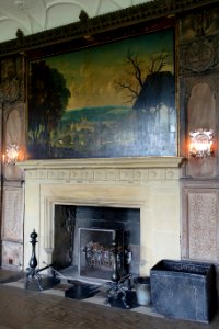 Long Gallery fireplace, Haddon Hall - Bakewell, Derbyshire, England - DSC02769