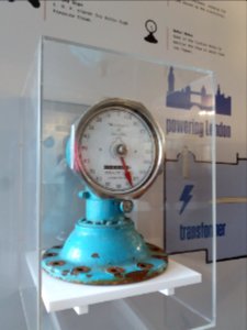 London - Battersea - Circus West Exhibition, gallon meter
