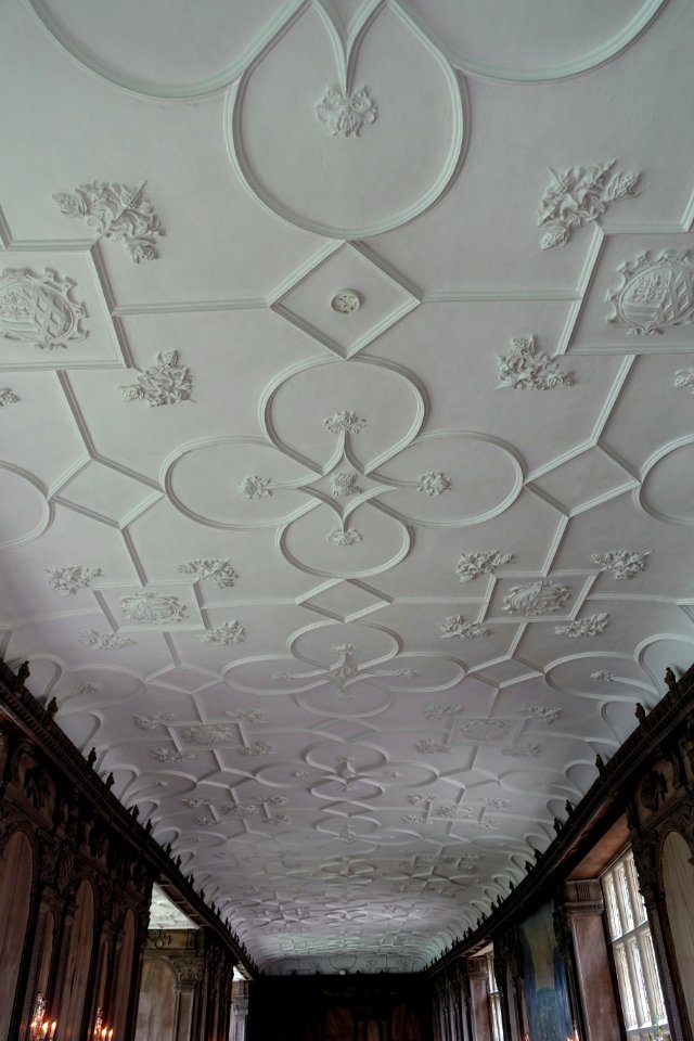 Long Gallery, Haddon Hal ceilingl - Bakewell, Derbyshire, England - DSC02800