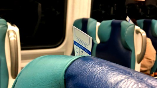 Long Island Rail Road (LIRR) seat check photo