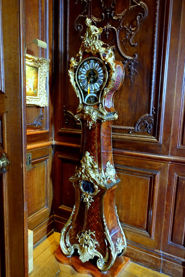 Longcase clock by Charles Cressent, Alexandre Le Faucheur, and Jacques Lepaute de Belle Fontaine, Paris, 1729-1735 - Waddesdon Manor - Buckinghamshire, England - DSC07656