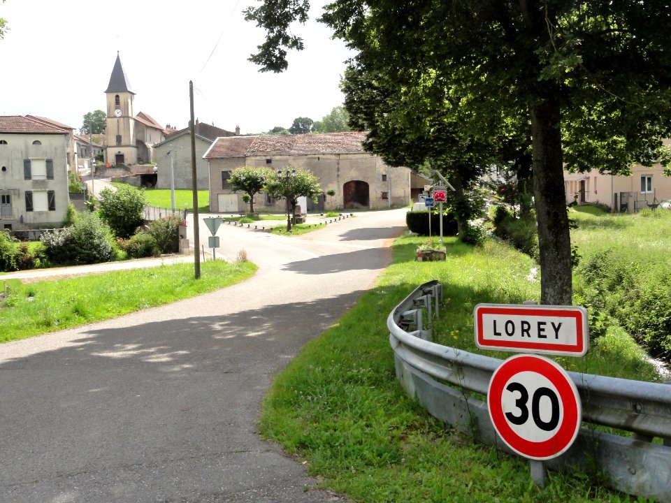Lorey (M-et-M) city limit sign