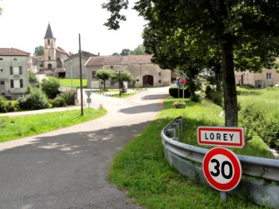 Lorey (M-et-M) city limit sign
