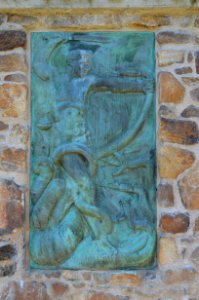 Lorsbach, Alter Friedhof, Kriegsopfergedenkstätte, Tafel Mitte