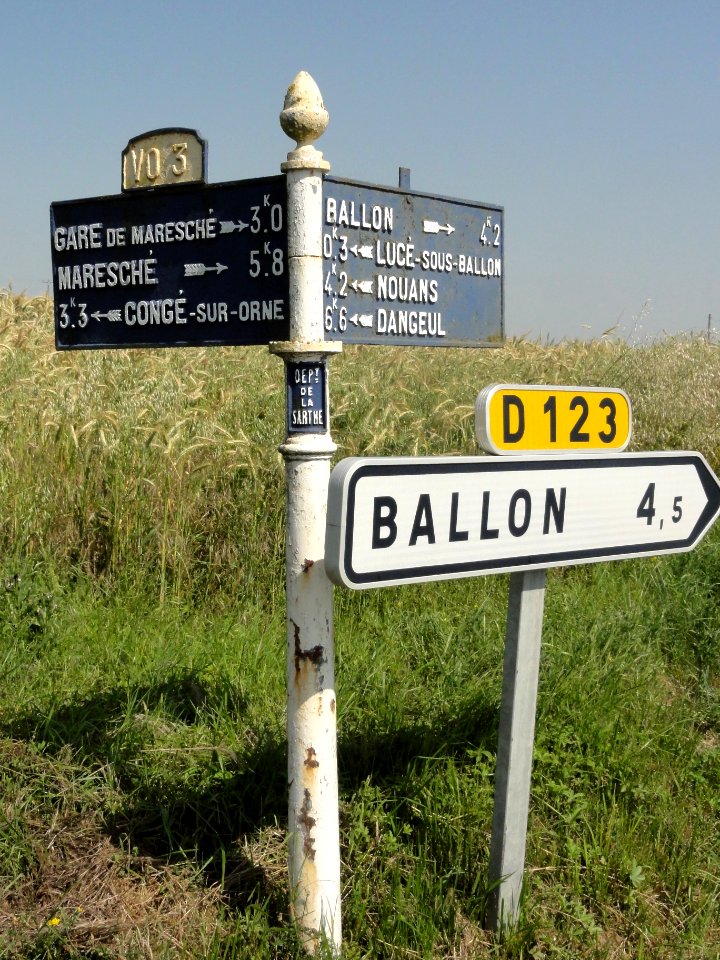 Lucé-sous-Ballon (Sarthe) plaques de cocher D123