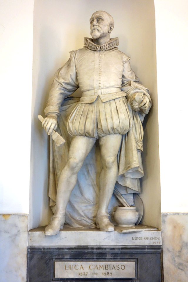 Luca Cambiaso by Luigi Orengo (1865-1940), 1935, marble - Accademia Ligustica di Belle Arti - DSC02368