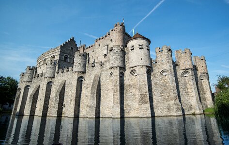 Building old belgium photo