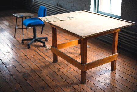 Table window wood