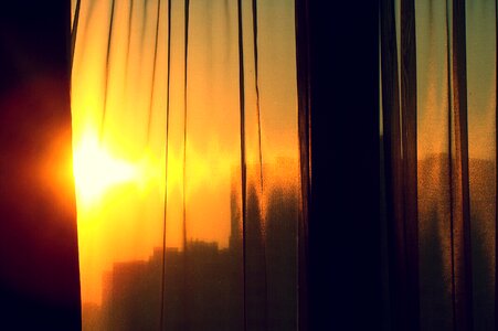 Sunset blinds atmosphere