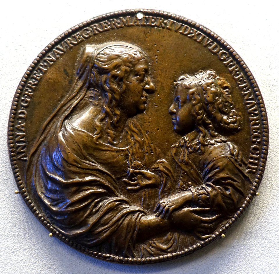Louis XIV and Anne of Austria, by Jean Warin, 1638 - Bode-Museum - DSC02788