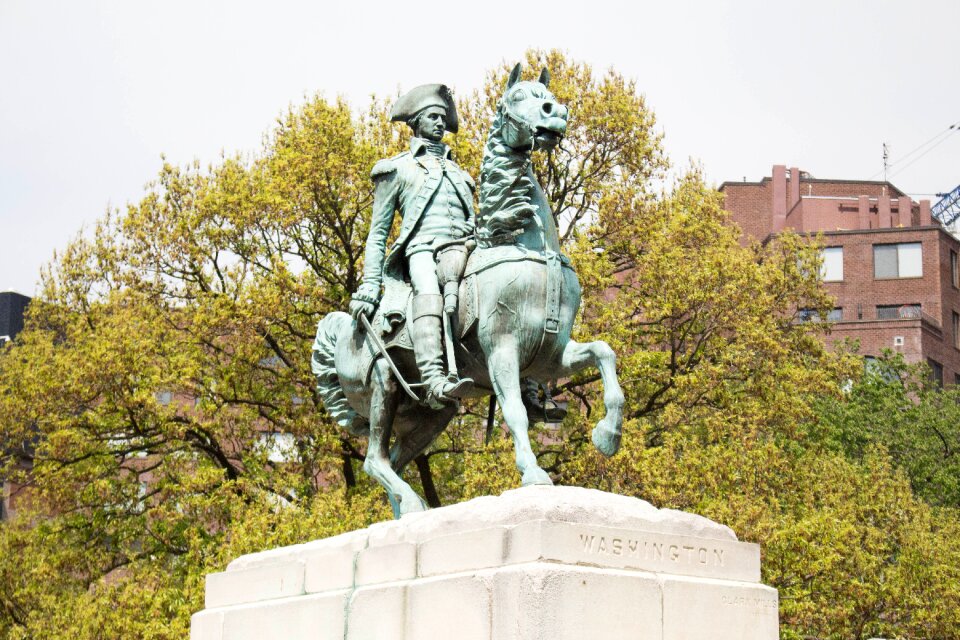 Bronze monument travel