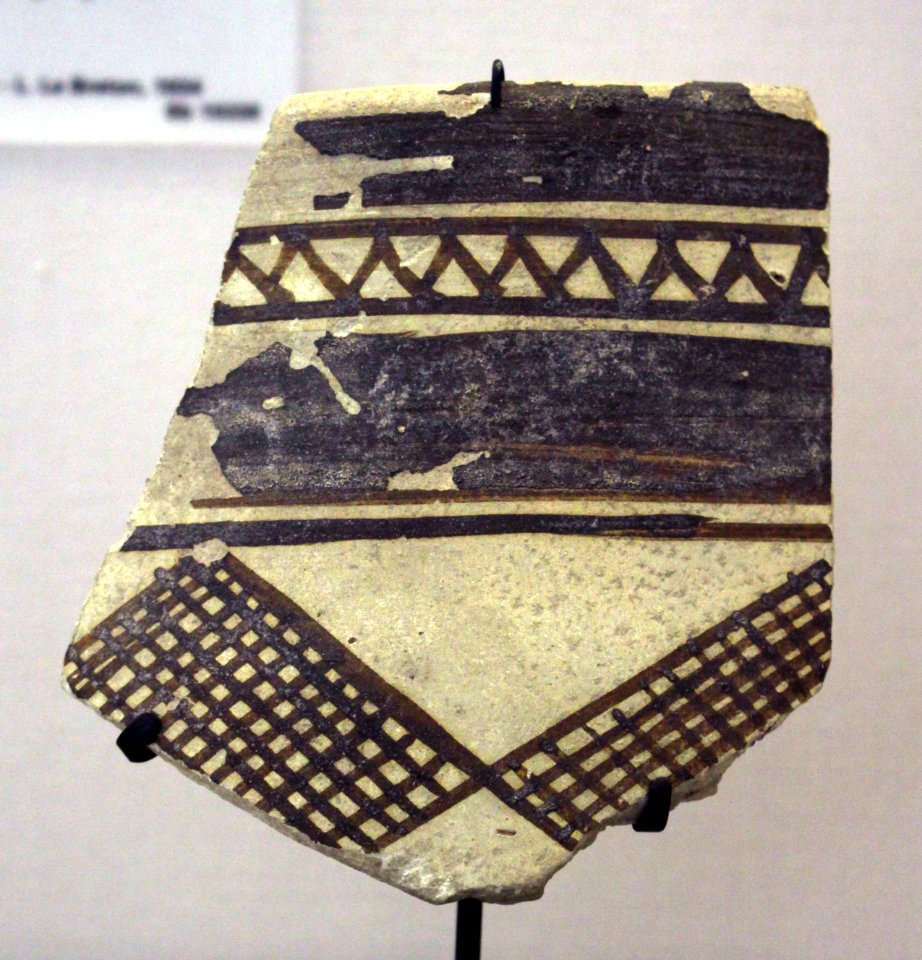 Louvre Antiquités Orientales Fragment gobelet chevrons 14012018