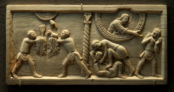 Louvre Objets d'art Moyen Age Plaque Caïn et Abel Amalfi 04012019 1
