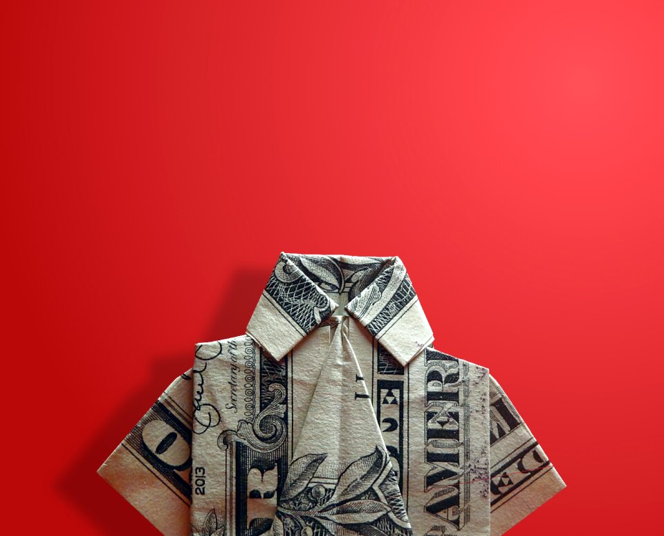 Paper red background