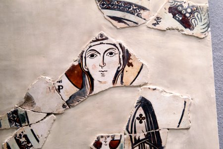 Louvre Objets d'art Moyen Age Plaque d'iconostase Vierge à l'Enfant 04012019 photo