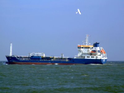 LS Eva p2 leaving Port of Rotterdam, Holland 19-Apr-2007
