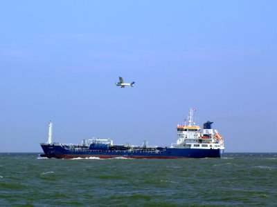 LS Eva p1 leaving Port of Rotterdam, Holland 19-Apr-2007