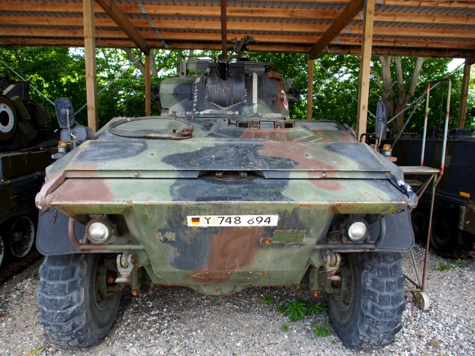 Luchs reconnaissance vehicle in Aalborg Forsvars- og Garnisonsmuseum, pic2