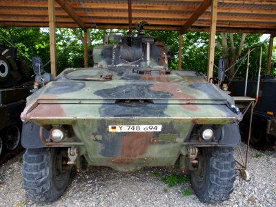 Luchs reconnaissance vehicle in Aalborg Forsvars- og Garnisonsmuseum, pic2