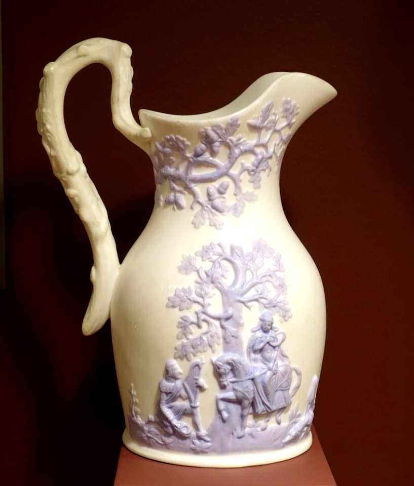 Love and War Pitcher, Samuel Alcock & Co., England, c. 1850 - Bennington Museum - Bennington, VT - DSC09021