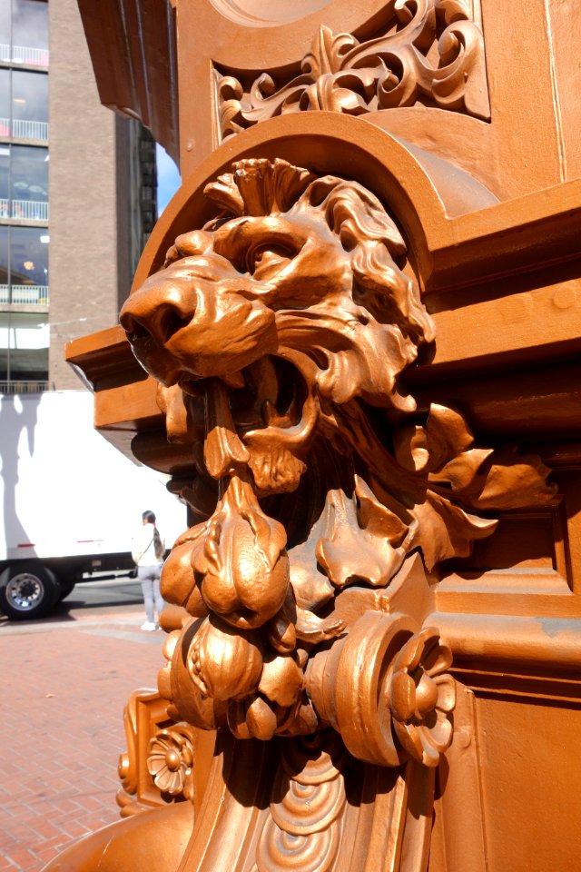 Lotta's Fountain detail - San Francisco, CA - DSC03514