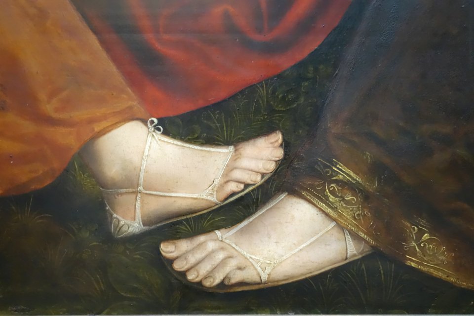 Loth and His Daughters by Jan Massys (Bruxelles) - sandals