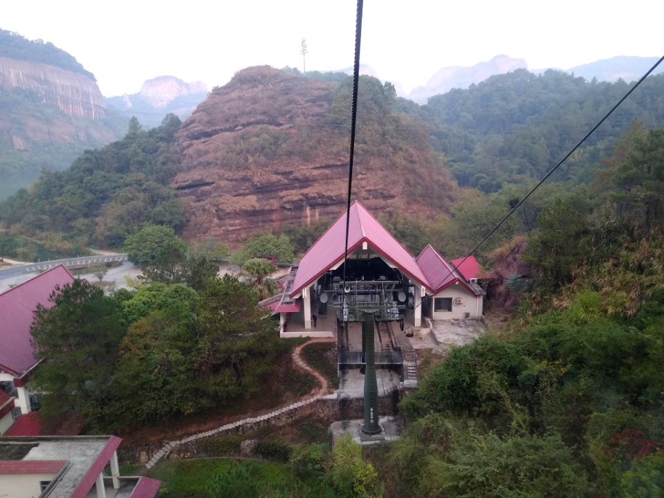 Lower cable car station in Danxiashan