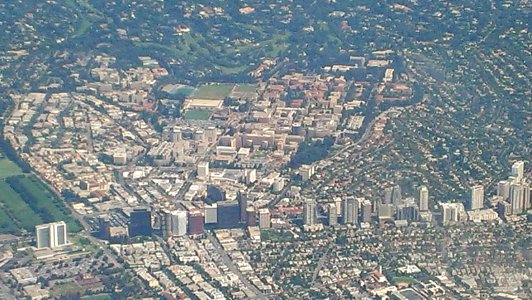 Los-Angeles-UCLA-and-Westwood-Aerial-view-from-south-August-2014