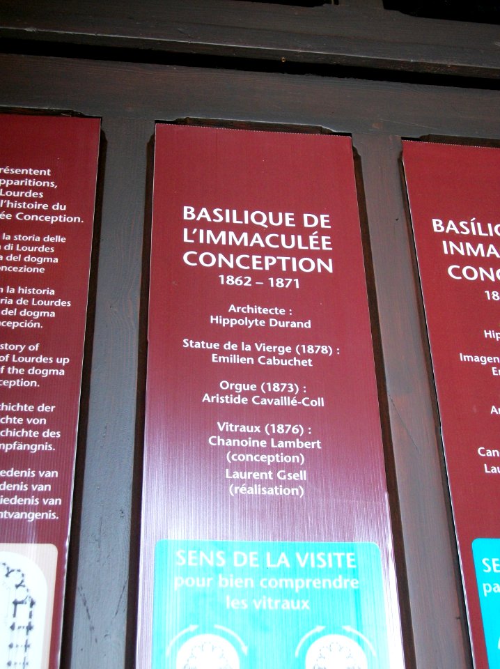 Lourdes basilique de l'Immaculée-Conception informations