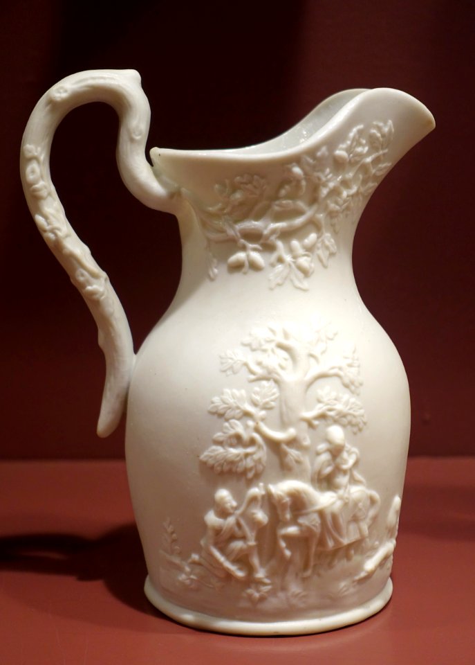 Love and War Pitcher, United States Pottery Company, 1847-1858 - Bennington Museum - Bennington, VT - DSC09022