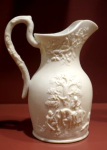 Love and War Pitcher, United States Pottery Company, 1847-1858 - Bennington Museum - Bennington, VT - DSC09022