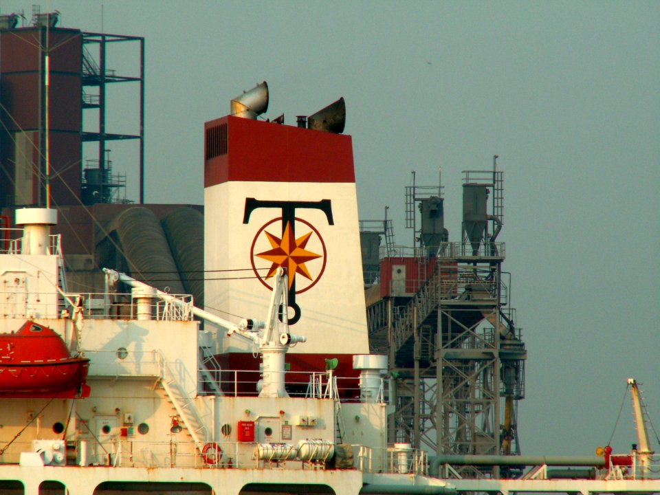 Louise p5 at the Caland canal, Port of Rotterdam, Holland 07-May-2006