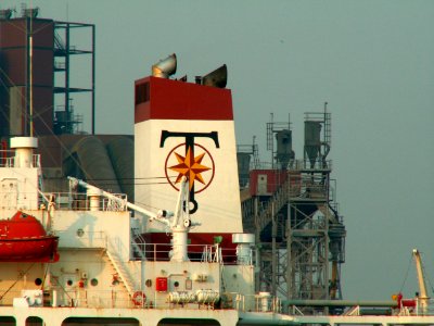 Louise p5 at the Caland canal, Port of Rotterdam, Holland 07-May-2006