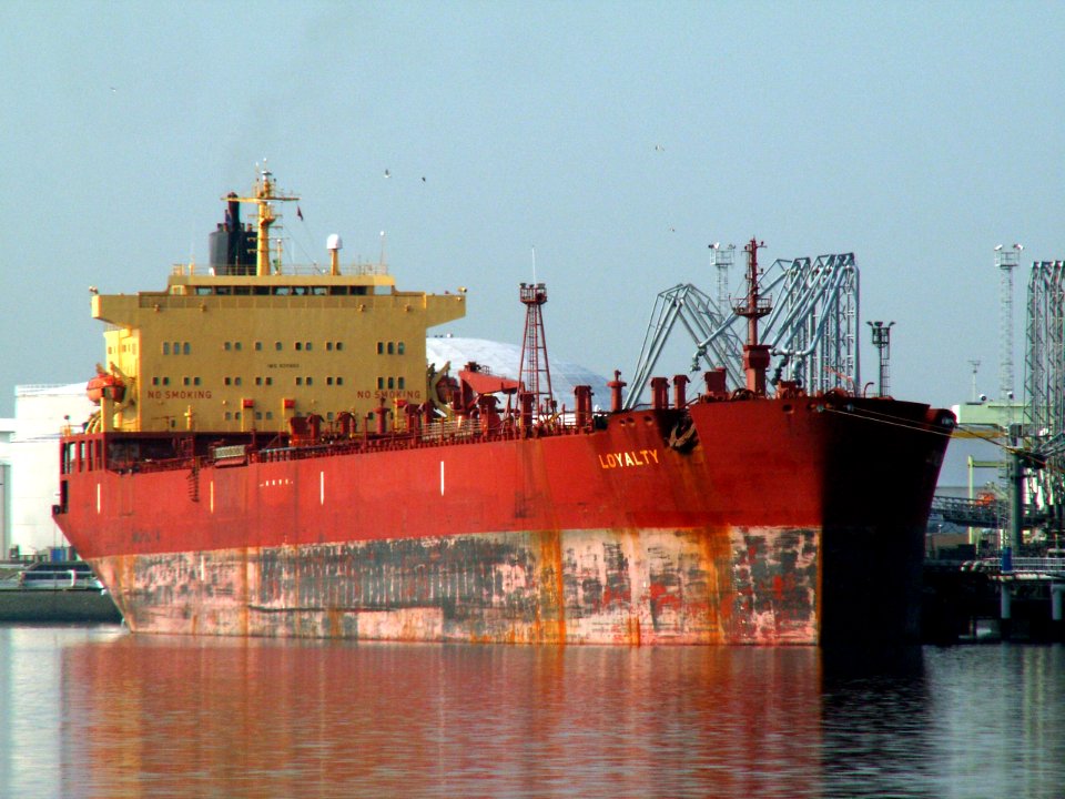 Loyalty IMO 8311493 at the Calland canal, Port of Rotterdam, Holland 01-Jul-2006