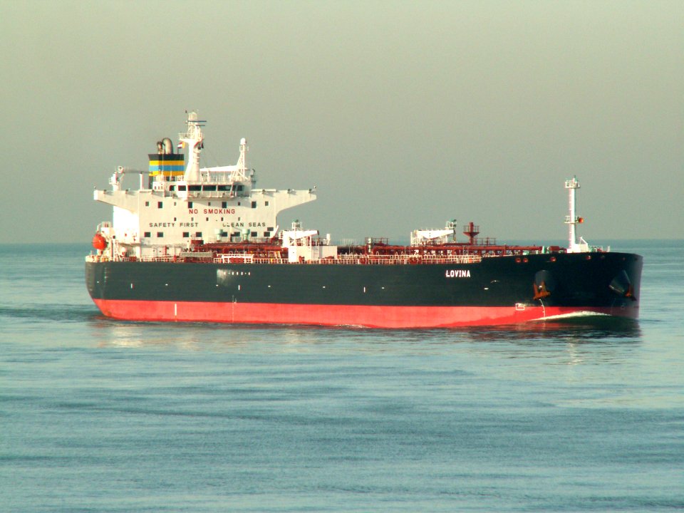 Lovina - IMO 9308833 - Callsign SWXG p1 approaching Port of Rotterdam, Holland 24-Jan-2006